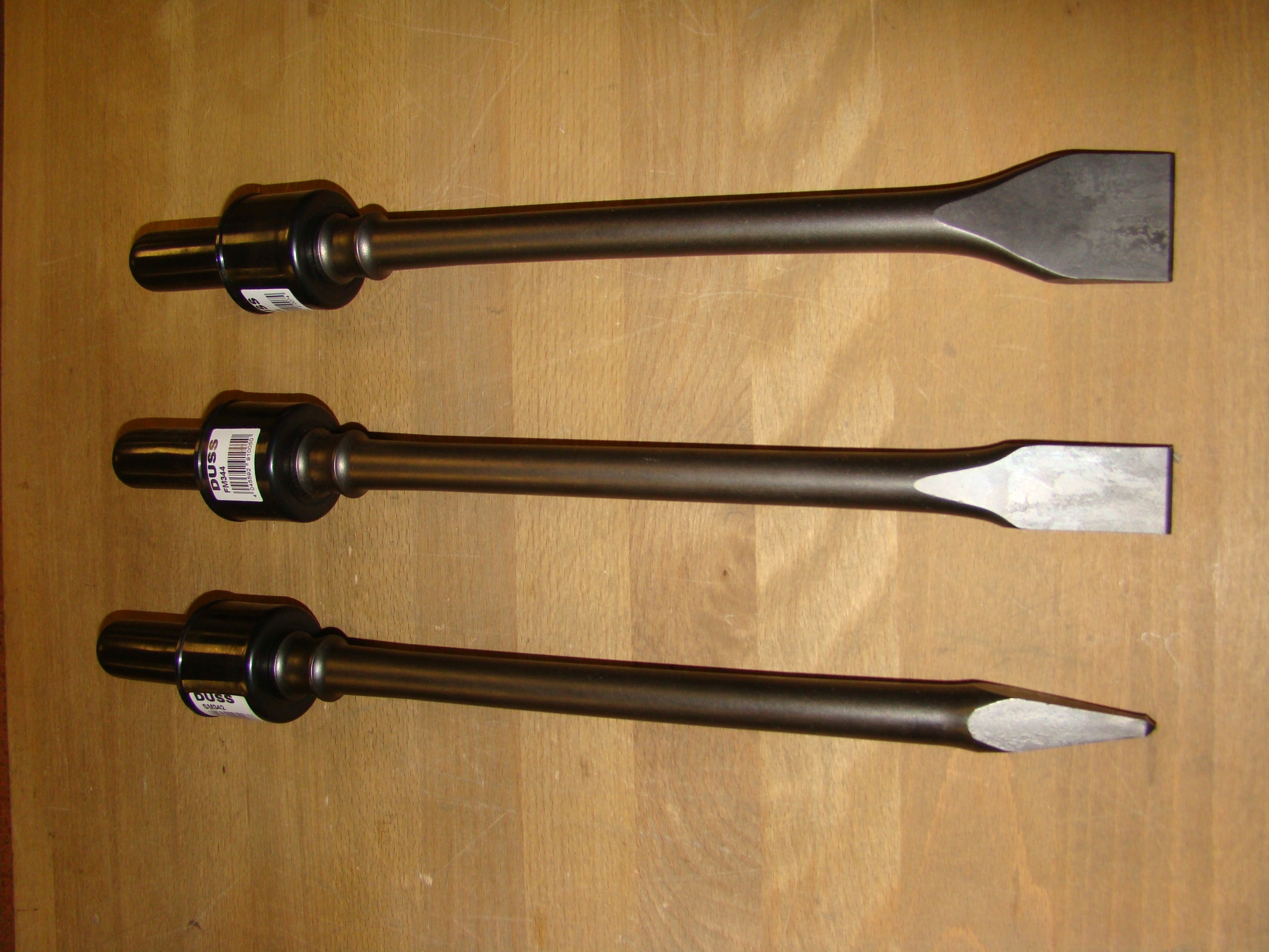 Flach DUSS Mei/ßel-SET passend f/ür Kombih/ämmer P 28 S und P 30 bestehend aus Spitz- und Breitmei/ßel