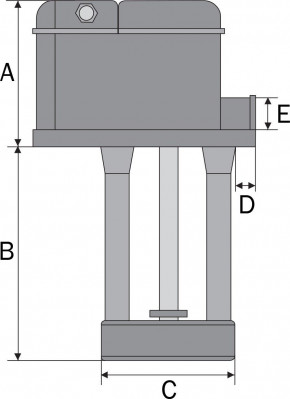 Kühlmittelpumpe Eintauchtiefe 85 mm 230/400 Volt Eintauchpumpe