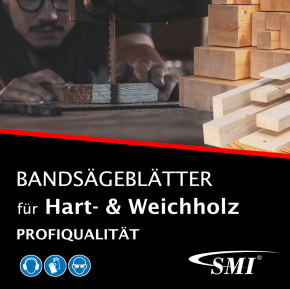 Holz-Bandsägeblatt 2560 x 8 x 0,5 mm 4 ZpZ 2er-Set